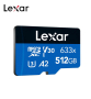 Microsd Lexar 512G, C10, UHS-I, U3, A1, 32GB, 64GB, 128GB, 256GB